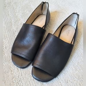 BOTKIER soft leather open-toe loafers